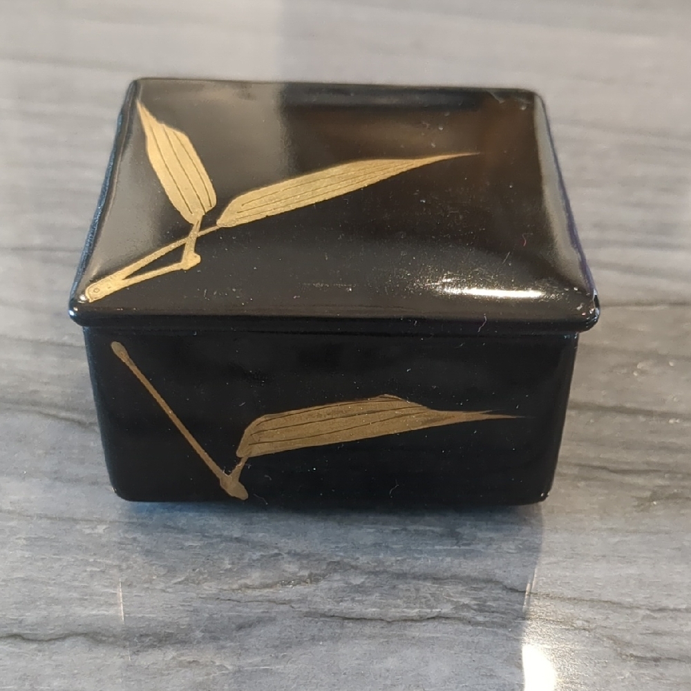 Bamboo Noir Trinket Box